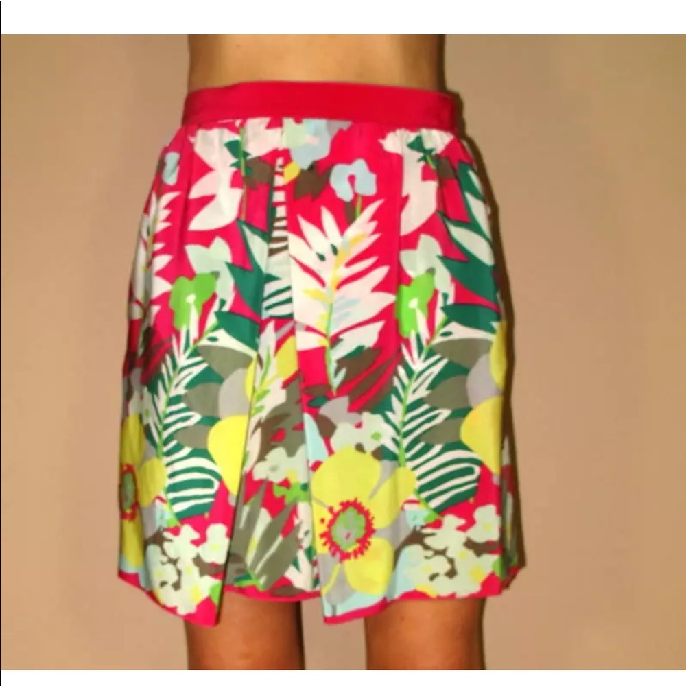 Missoni Silk Skirt Floral Scarf Pink Coquette Y2K Vintage Luxury Size XS New - Picture 5 of 16